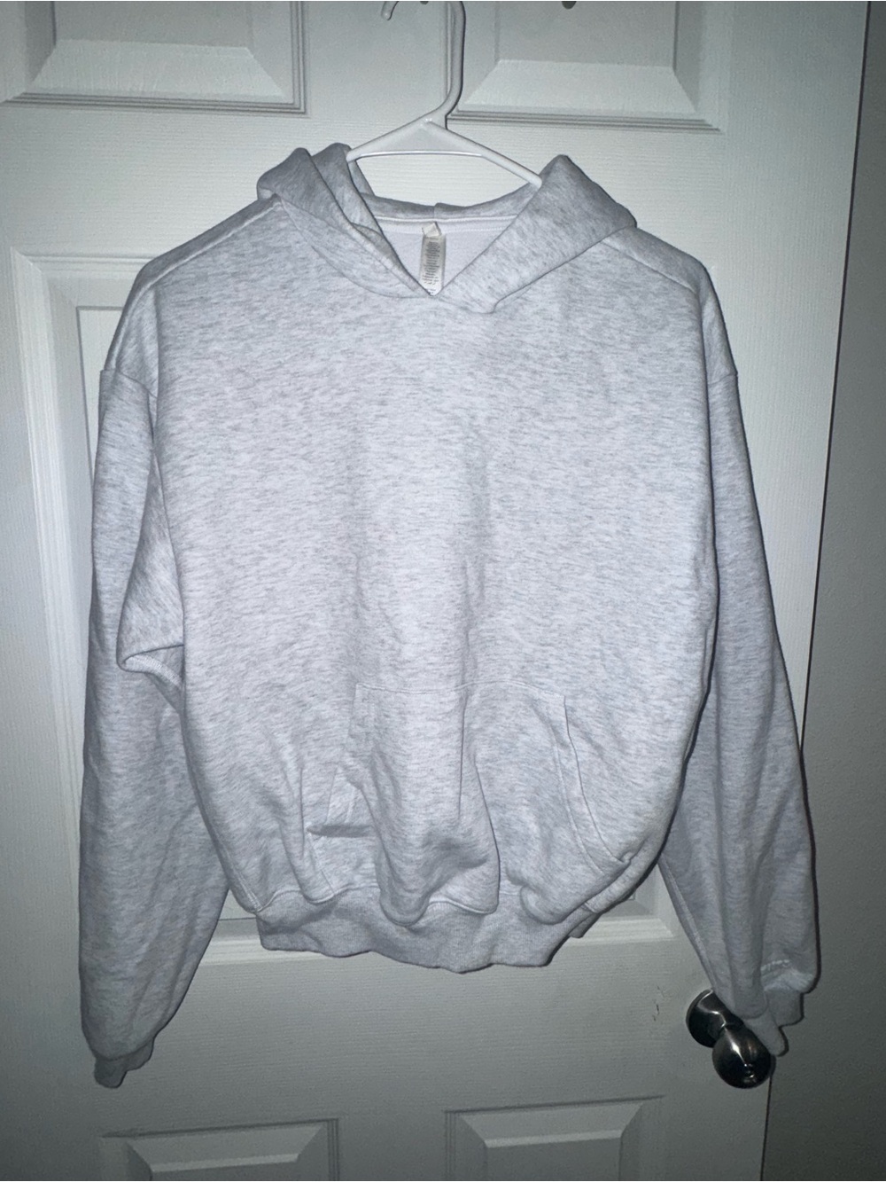 SKIMS light Gray Hooded Sweatshirt - Classic Pullover